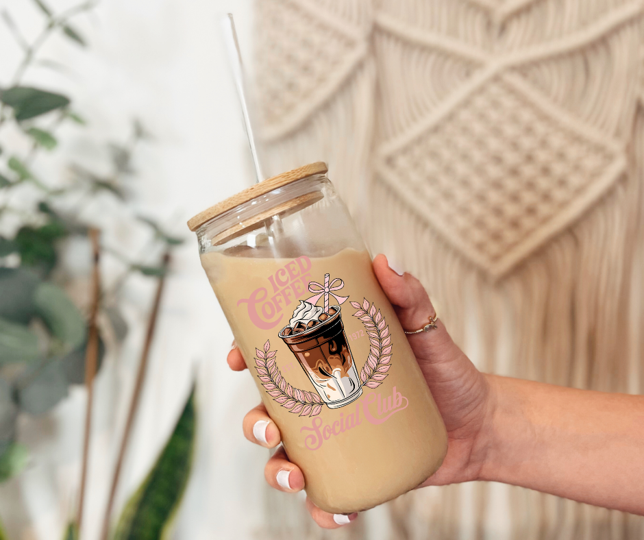 Iced Coffee Social Club Glass Can