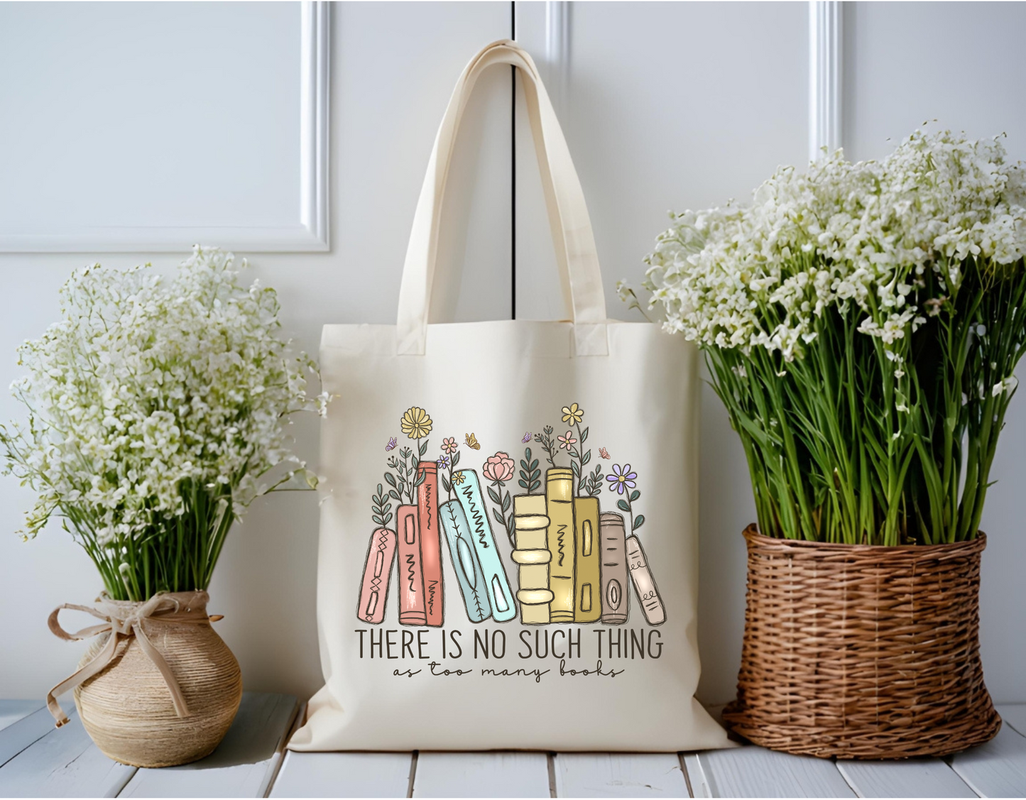 Too Many Books Tote