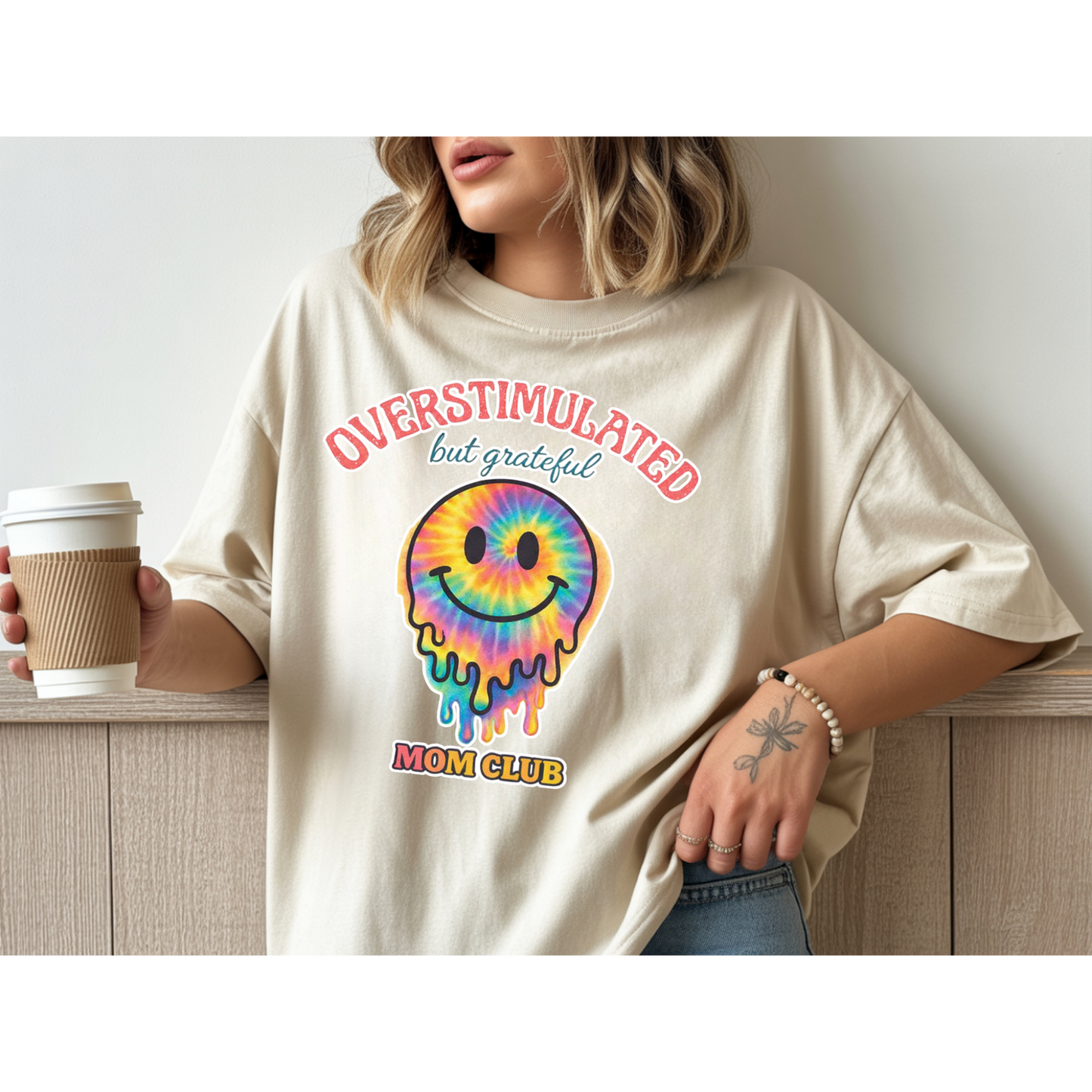 Overstimulated But Grateful Tee