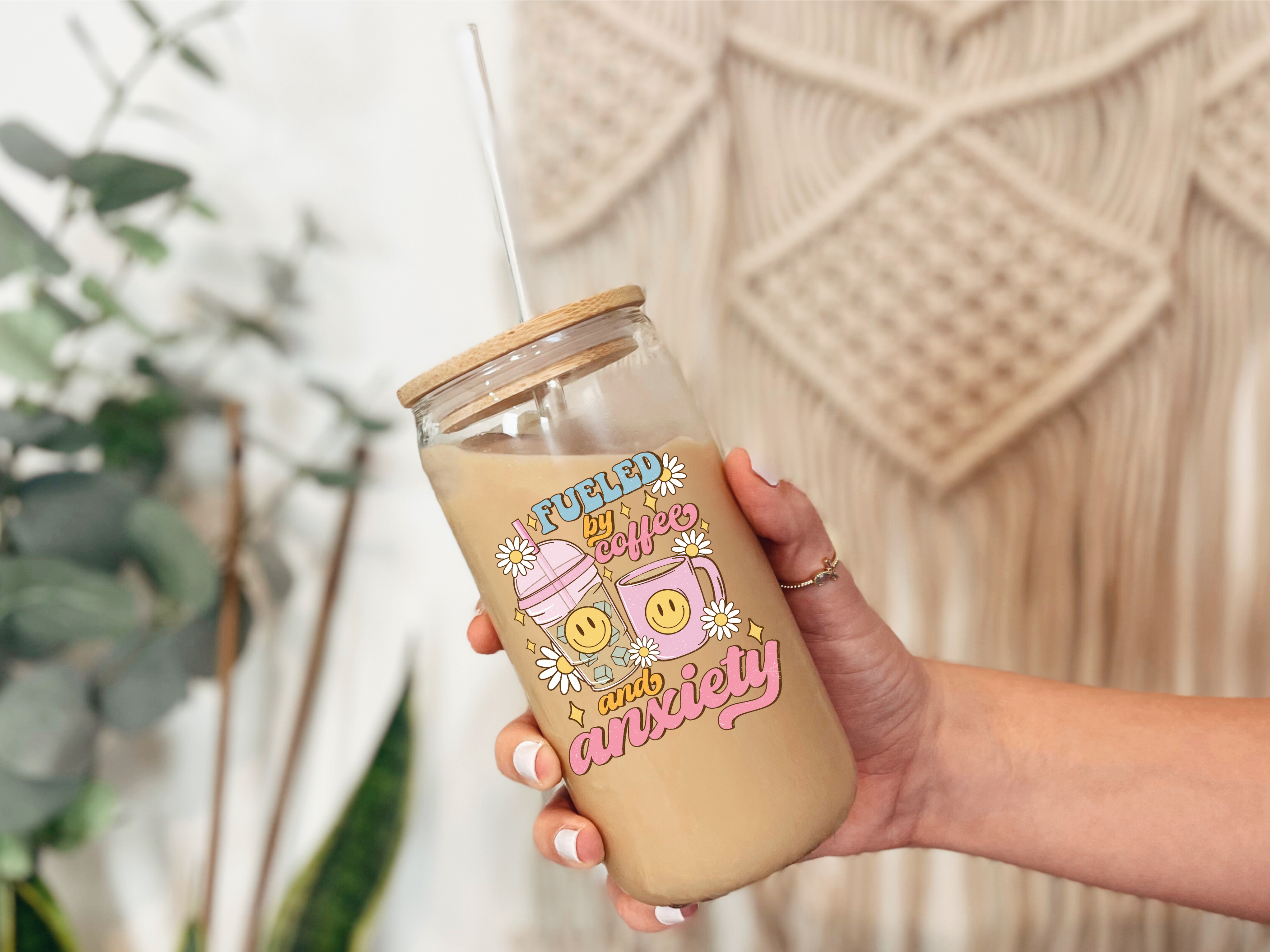 Iced Coffee and Anxiety Glass Can