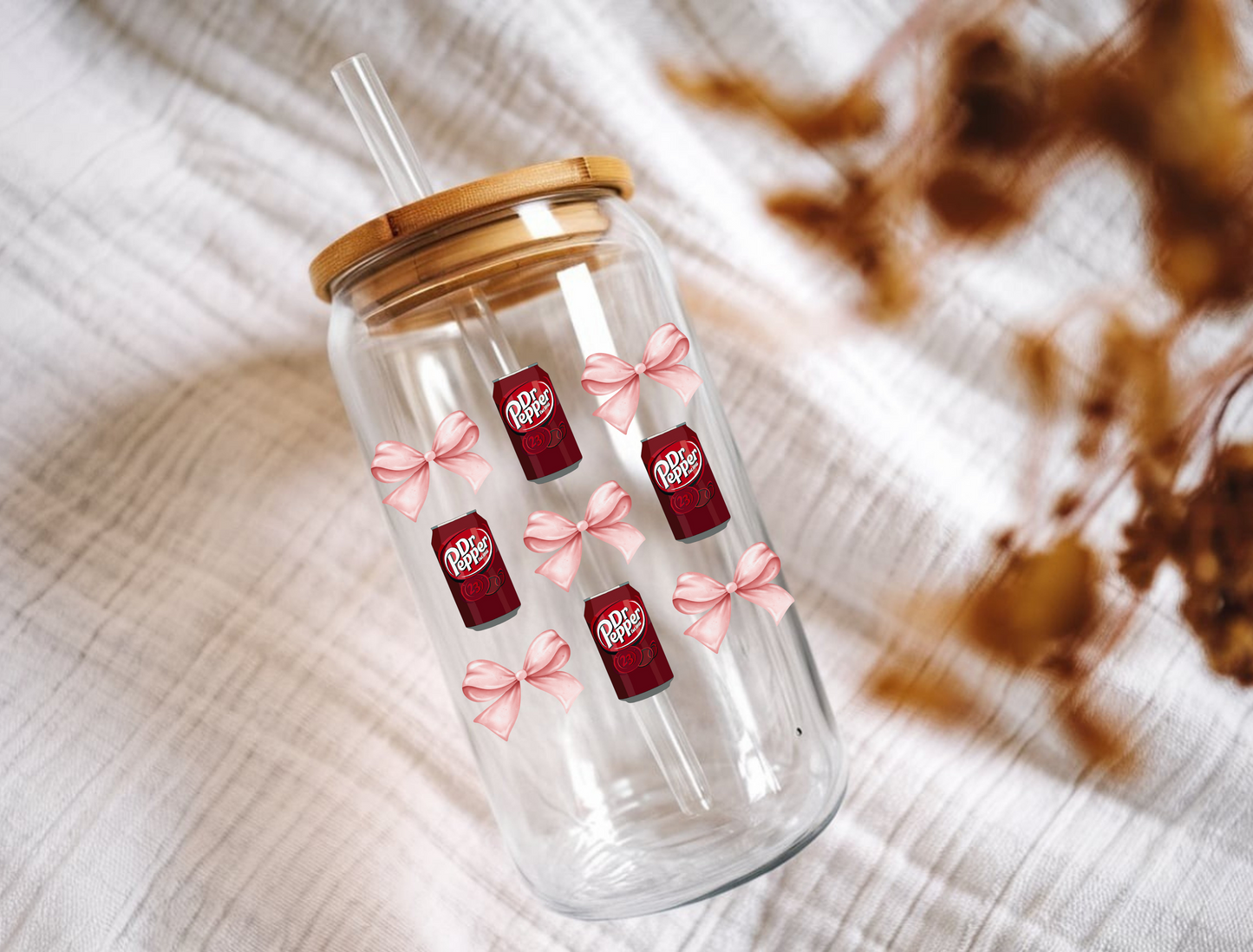 DP Bow Coquette Glass Can