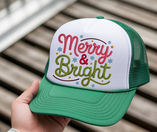 Merry & Bright Trucker Hat